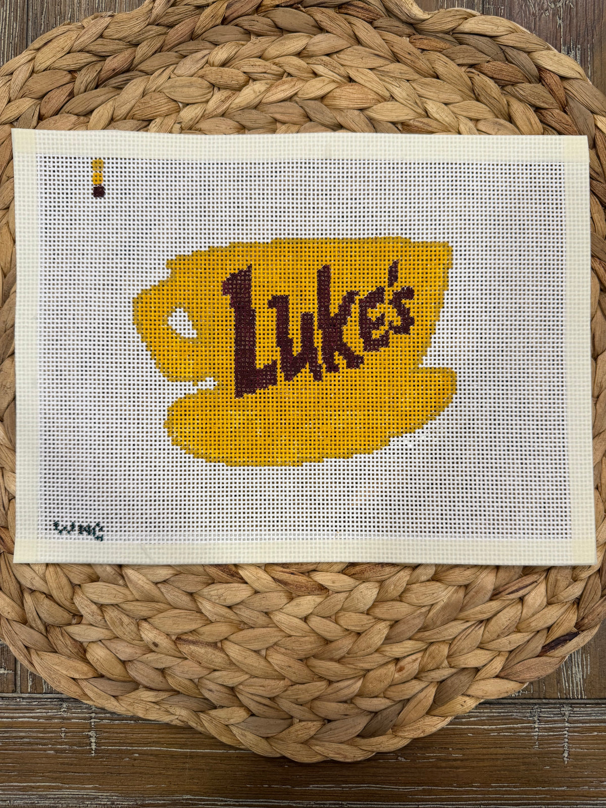 Lukes Coffee Needlepoint Canvas